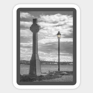 Irish Settlers Celtic Cross Charlottetown Canada Sticker